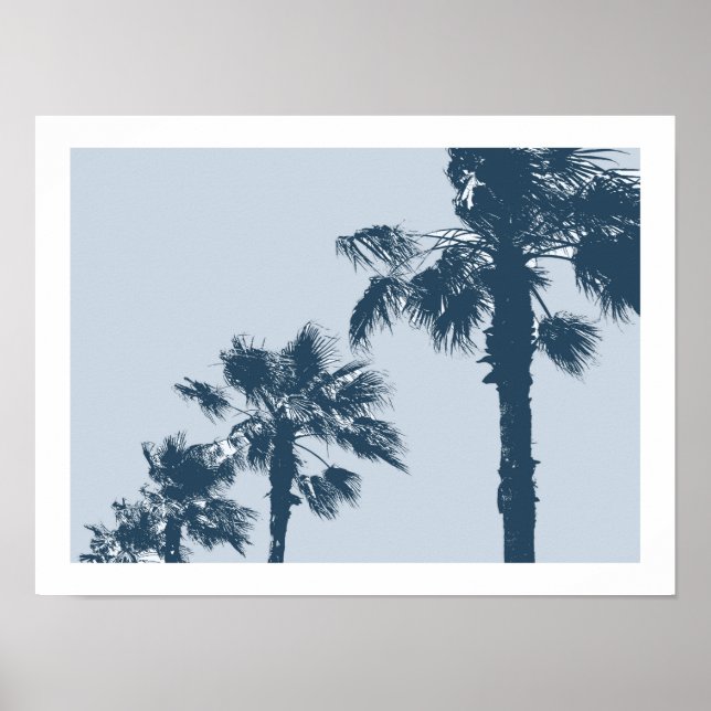Vintage Palm Trees Poster (Front)
