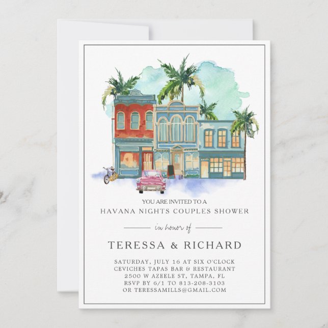 Vintage Palms | Havana Nights Couples Shower (Front)