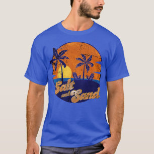 Vintage Palmtrees Vacation Travel Sea Retro Design T-Shirt