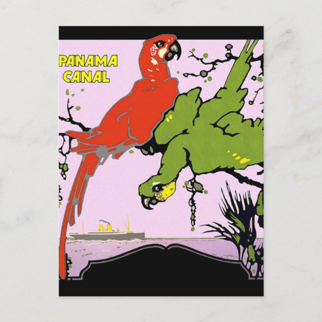 Vintage Panama Canal Postcard (Front)