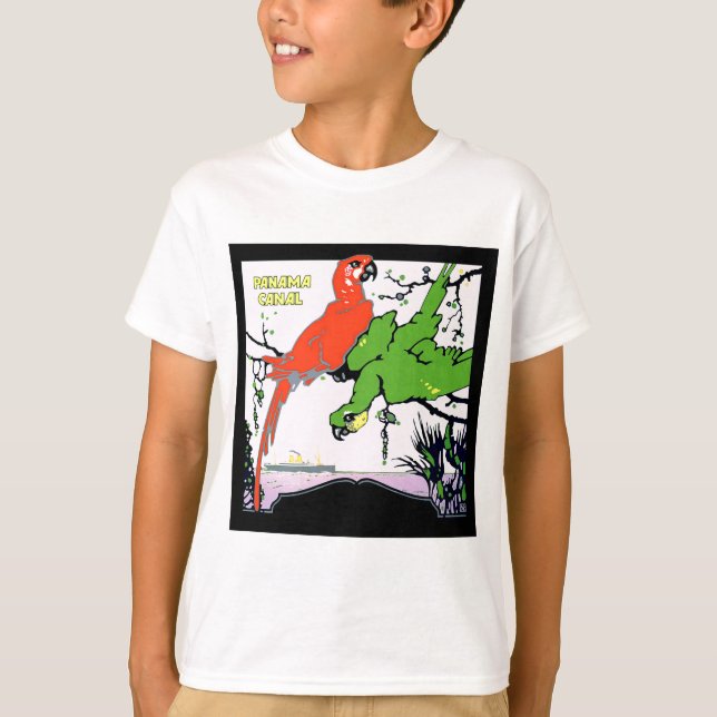 Vintage Panama Canal Travel T-Shirt (Front)