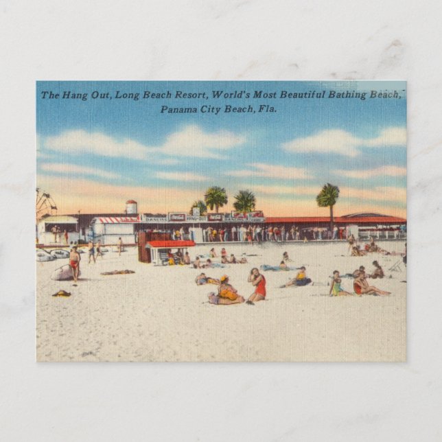 Vintage Panama City Beach, Florida Postcard (Front)
