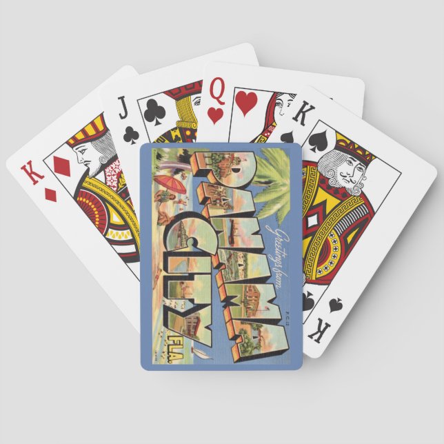 Vintage Panama City FL Playing Cards (Back)