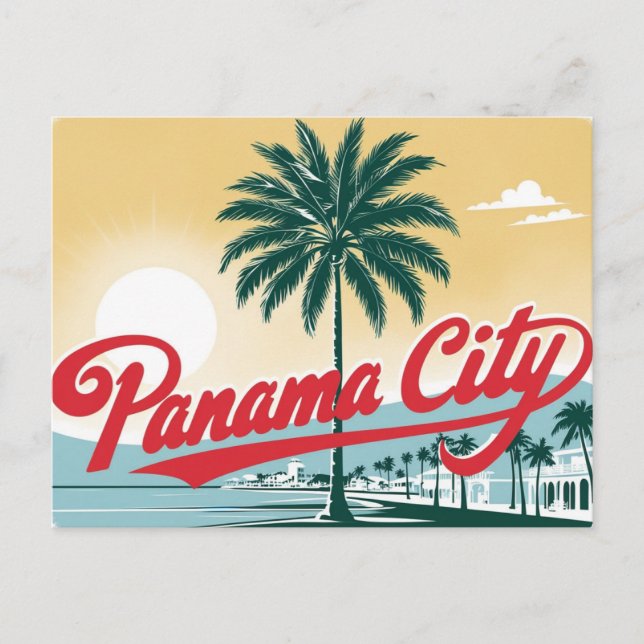 Vintage Panama City, Florida, USA Postcard (Front)
