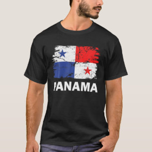 Vintage Panama Panamanian Flag Pride Support Panam T-Shirt