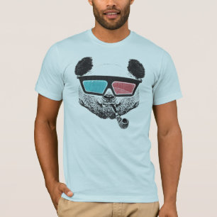 Vintage panda 3-D glasses T-Shirt