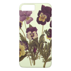 Vintage Pansies in Bloom, Floral Garden Flowers iPhone 8 Plus/7 Plus Case