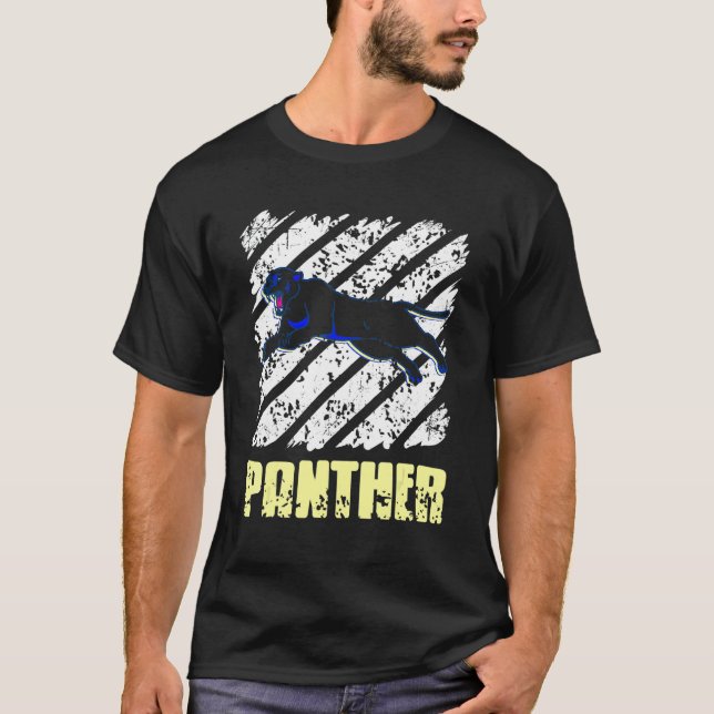 Vintage Panther Cat     Present T-Shirt (Front)