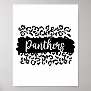 Vintage Panthers School Spirit Name Team Back To S Poster