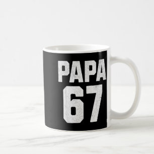 Vintage Papa 67 Six Seven Meme Papa Joke 67 Meme F Coffee Mug