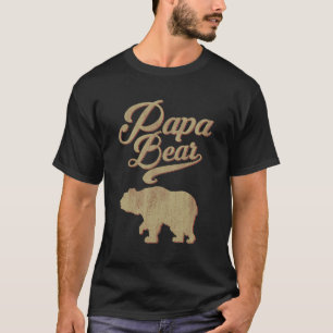 Vintage Papa Bear Dad Grandpa Father'S Day Father T-Shirt