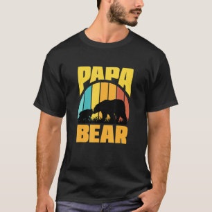 Vintage Papa Bear Father Dad Humour For Husband D T-Shirt