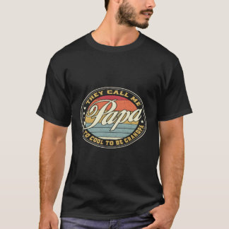 Vintage Papa Gifts Grandpa Grandfather Fathers Day T-Shirt