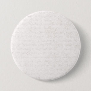 Vintage Paper Antique French Script Writing Blank 7.5 Cm Round Badge