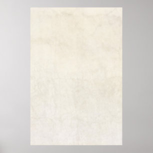 Vintage Paper Antique Ivory Parchment Background Poster
