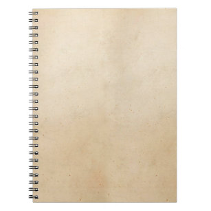 Vintage Tan Leather Brown Parchment Paper Blank Notebook