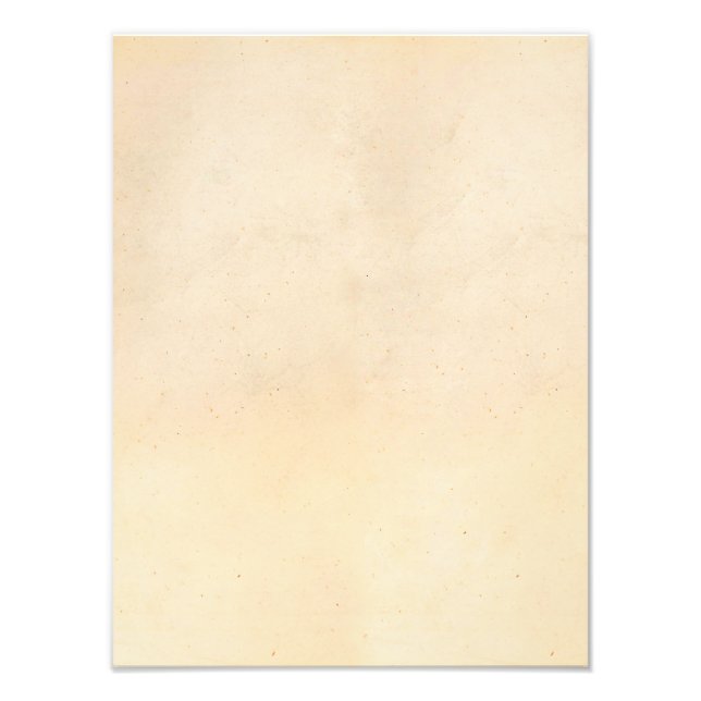 Vintage Paper Antique Parchment Template Blank Photo Print (Front)