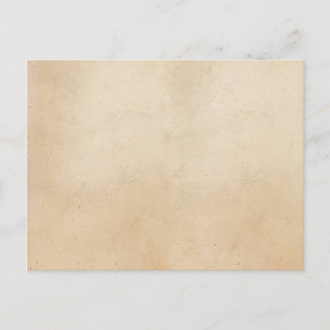 Vintage Paper Antique Parchment Template Blank Postcard (Front)