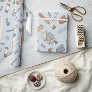 Vintage Paper Craft Supplies Wrapping Paper