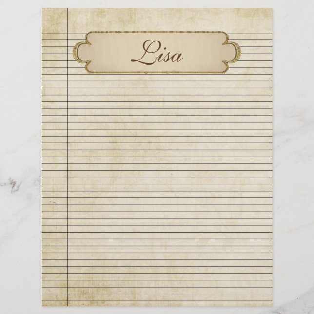 Vintage Paper Lines (Front)