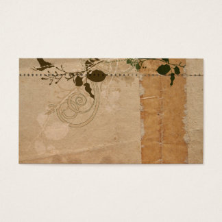 Vintage paper Profile Card