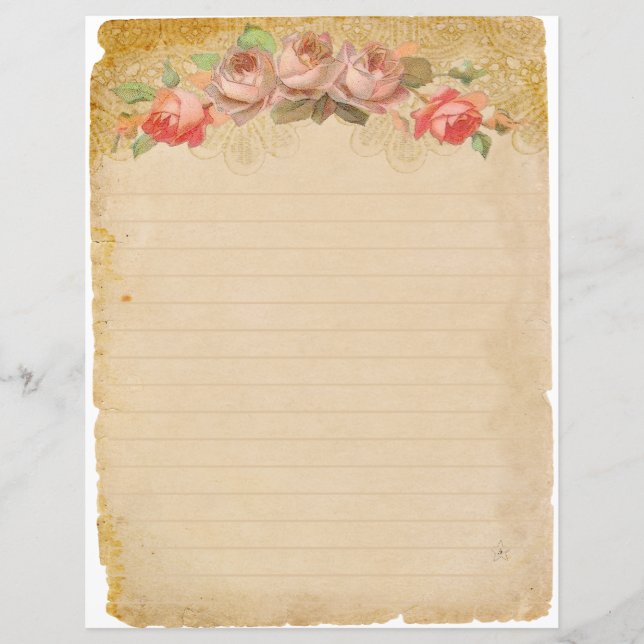 Vintage Paper with Roses Junk Journal (Front)