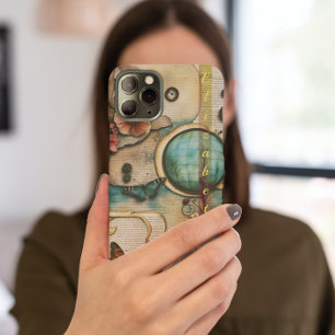 Vintage Papers Travel Themed Junk Journal  iPhone 13 Pro Max Case