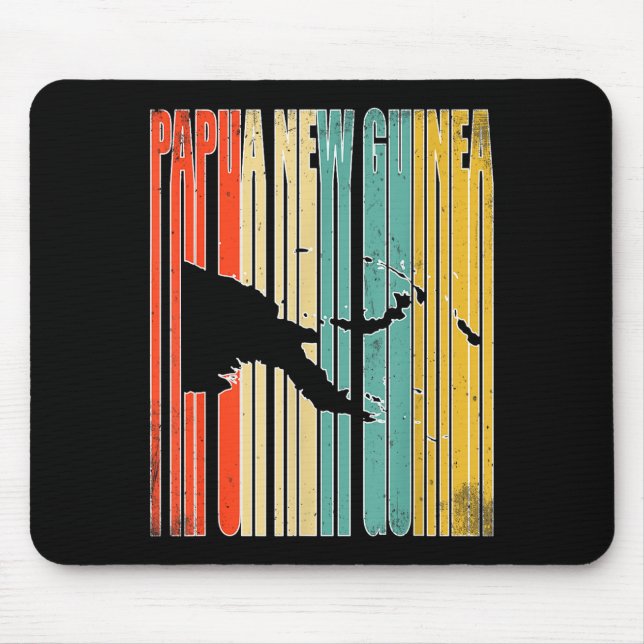 Vintage Papua New Guinea  Mouse Mat (Front)