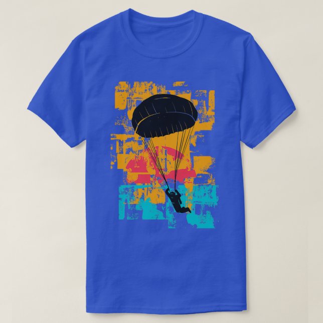 Vintage Parachuting T-Shirt (Design Front)