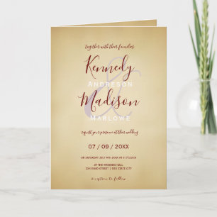 Vintage Parchment Amazing Antique Plain Invitation
