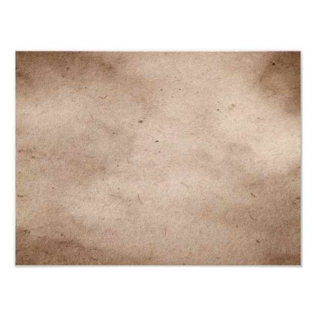 Vintage Parchment Antique Paper Background Blank Photo Print (Front)