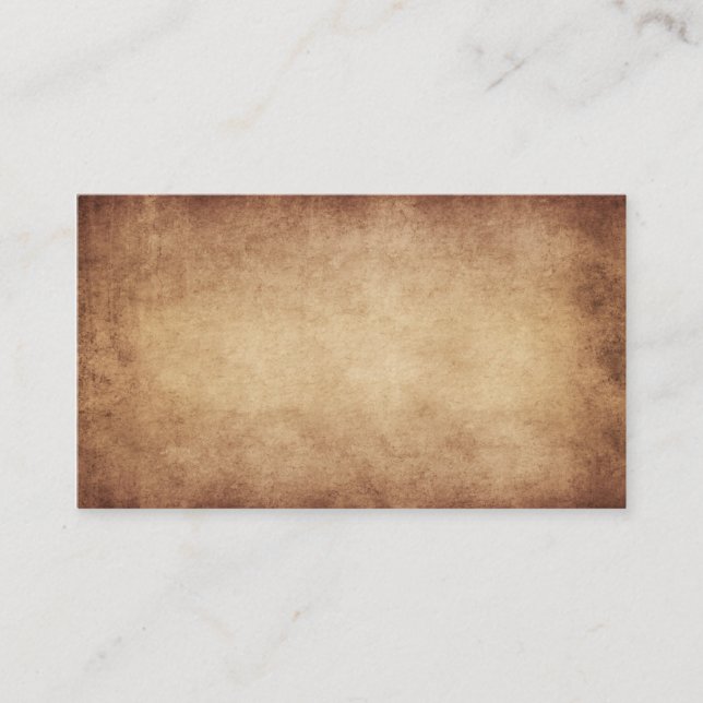 Vintage Parchment Antique Paper Background Custom Business Card (Front)