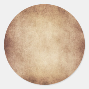 Vintage Parchment Antique Paper Background Custom Classic Round Sticker
