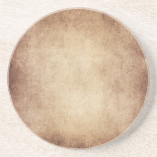 Vintage Parchment Antique Paper Background Custom Coaster