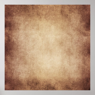 Vintage Parchment Antique Paper Background Custom Poster
