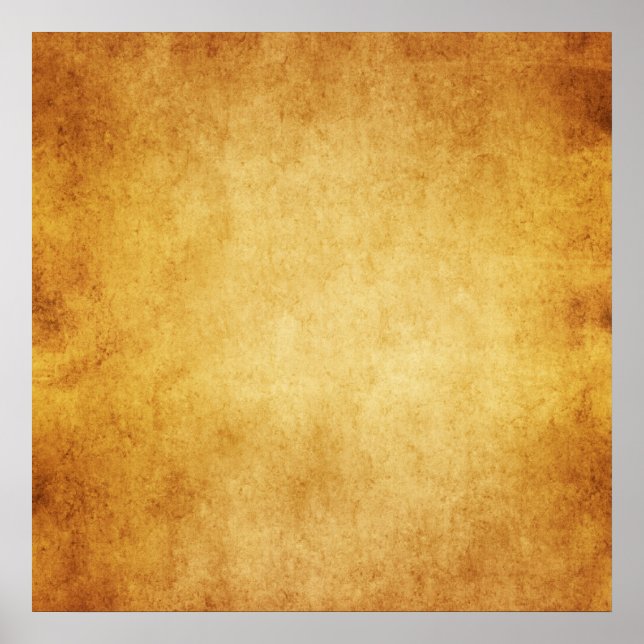 Vintage Parchment Antique Paper Background Custom Poster (Front)