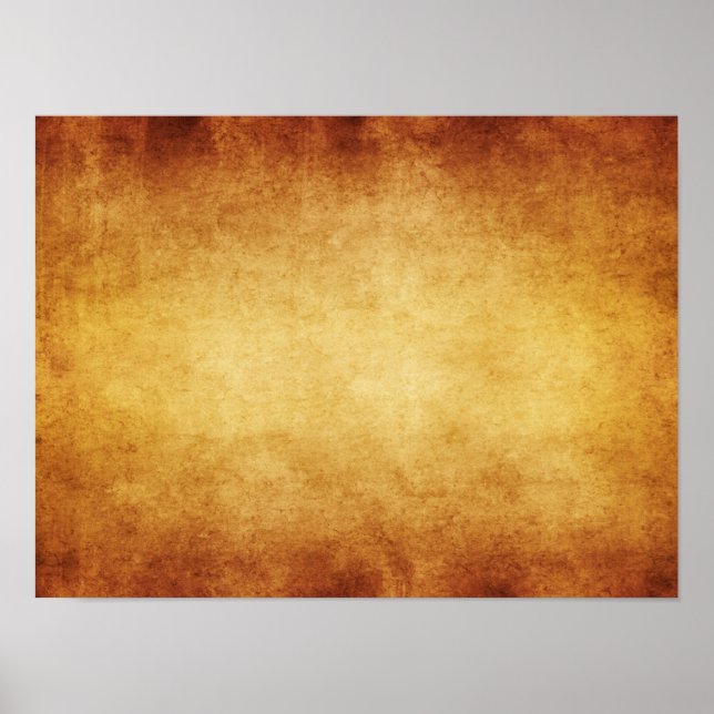 Vintage Parchment Antique Paper Background Custom Poster (Front)