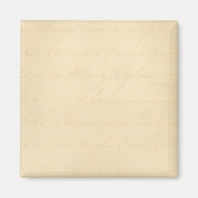 Vintage Parchment Antique Text Template Blank Magnet (Front)