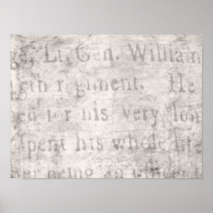 Vintage Parchment Antique Text Template Blank Poster