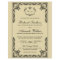 Vintage Parchment Ornate Budget Wedding Invitation