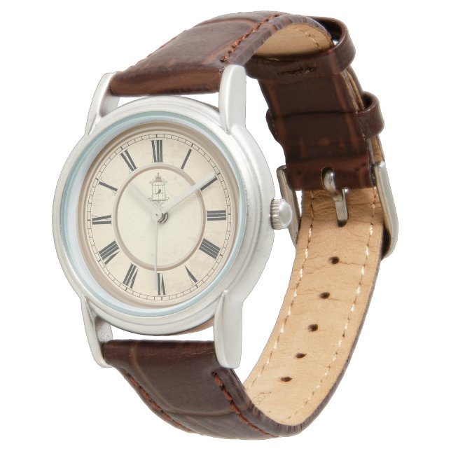 Vintage Parent Appreciation Watch - Classic Leathe (Angled)