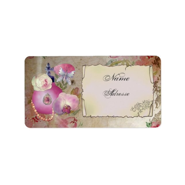 Vintage Parfüm  Label (Front)