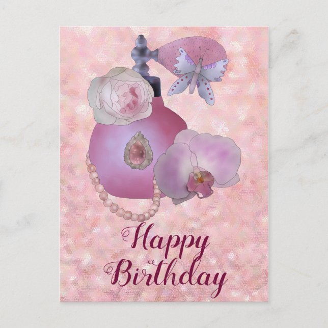 Vintage Parfüm Postcard (Front)