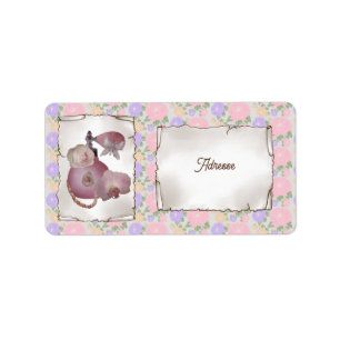 Vintage Parfüm Quadratischer Label