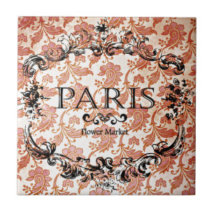Vintage Paris Damask Tile