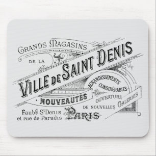 Vintage Paris Deptartment Store Ad Mouse Mat