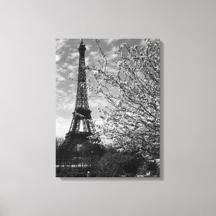 Vintage Paris Eiffel Tower Canvas Print