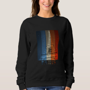Vintage Paris Eiffel Tower France Travel Sweatshirt