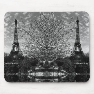Vintage Paris Eiffel Tower Mouse Pad