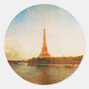 Vintage Paris Eiffel Tower Sticker
